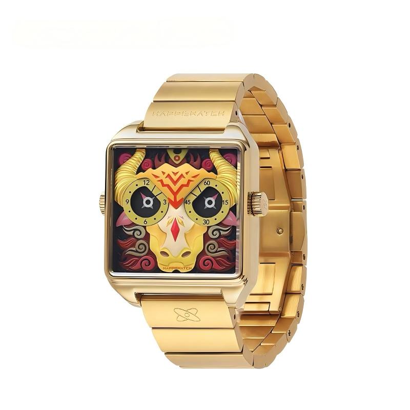 Happiewatch The Sacred Bull of Five Colors — Power Meets Art