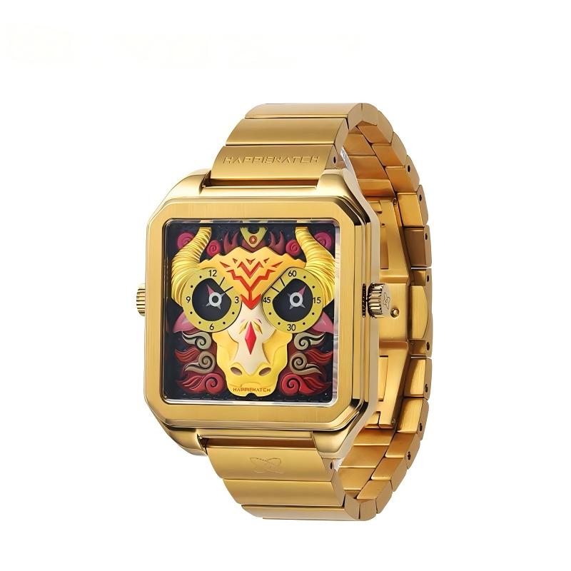 Happiewatch The Sacred Bull of Five Colors — Power Meets Art