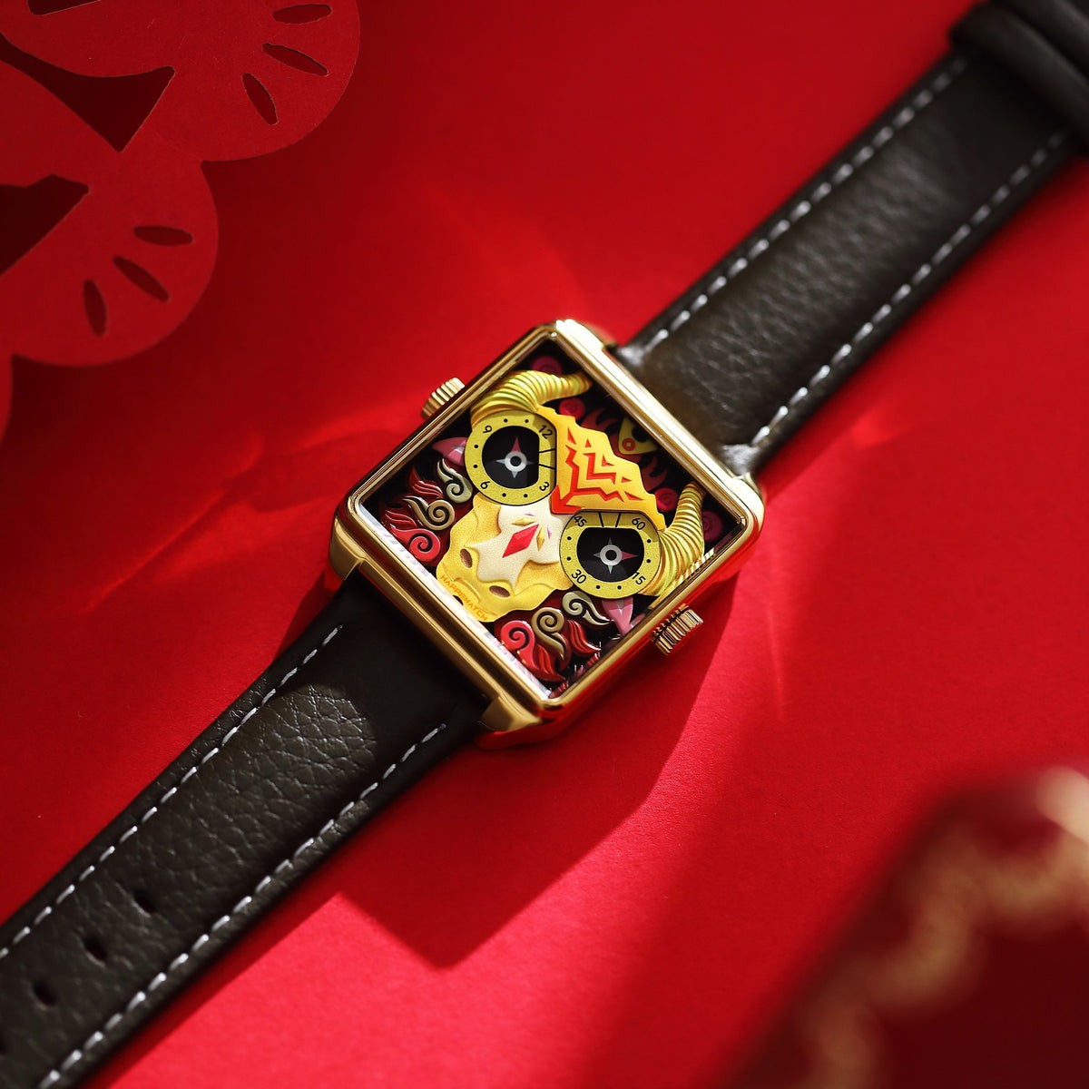 Happiewatch The Sacred Bull of Five Colors — Power Meets Art