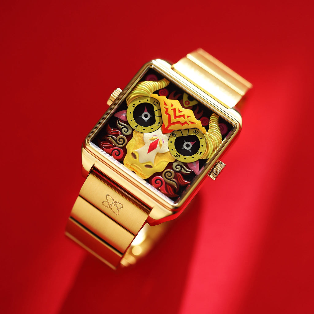 Happiewatch The Sacred Bull of Five Colors — Power Meets Art