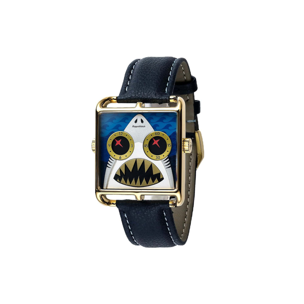 HappieWatch Deep Blue Fury Shark Art Watch — Limited Edition