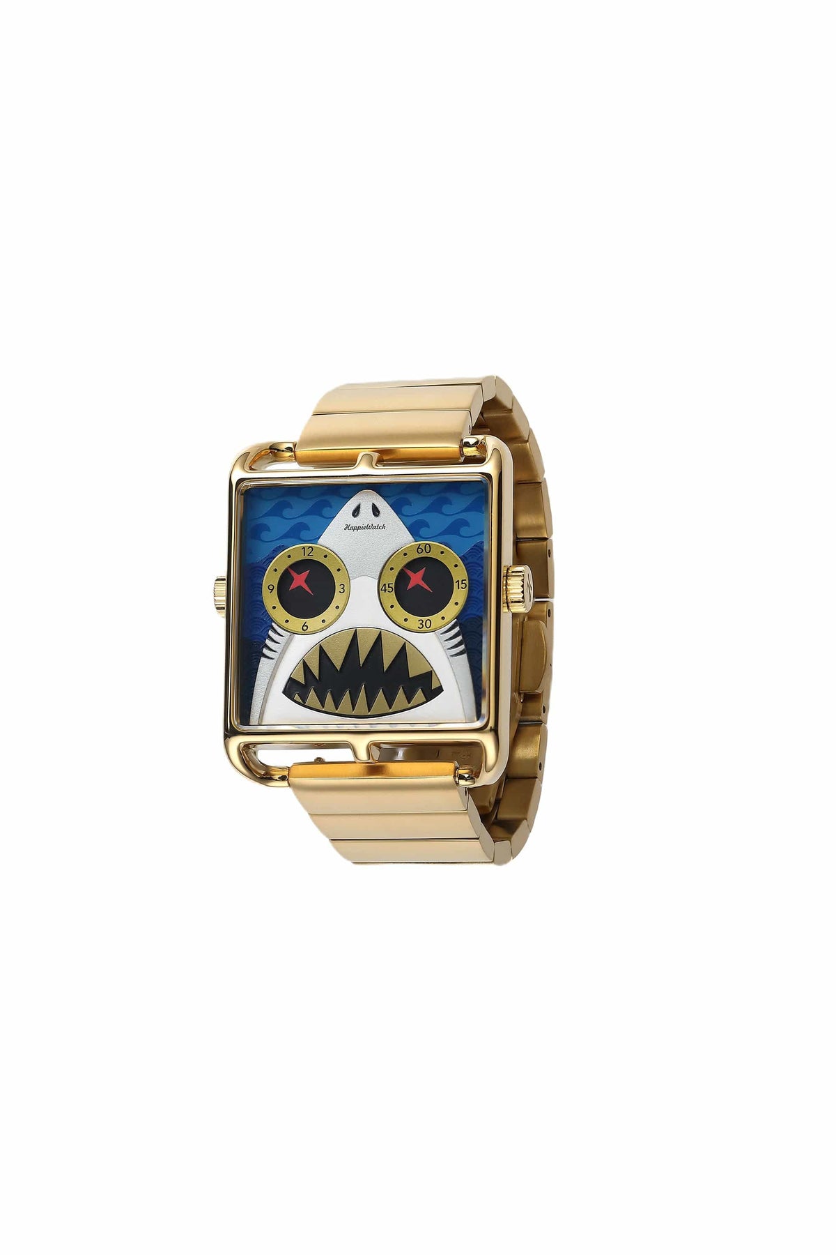 HappieWatch Deep Blue Fury Shark Art Watch — Limited Edition